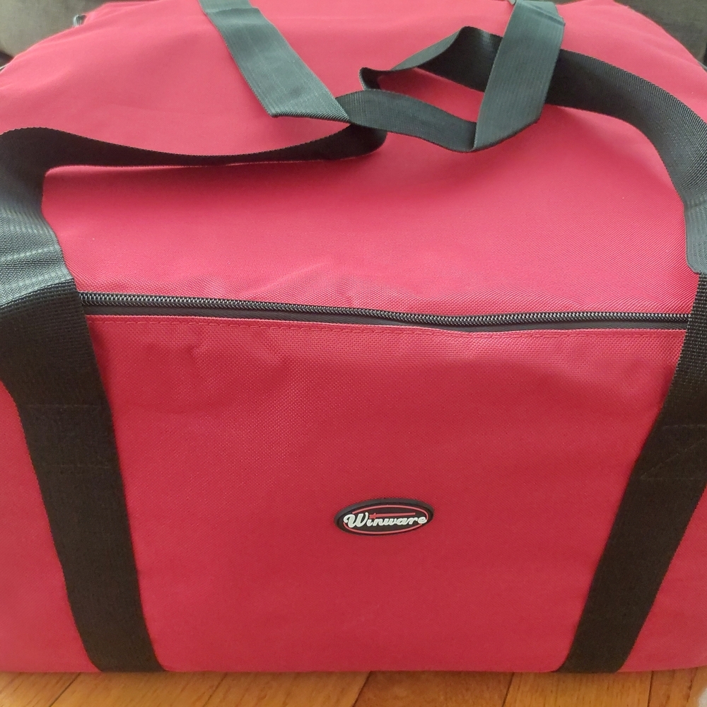 #1 Original Winware XXL Heavy Duty Pizza Food Delivery Bag 6*XLRed Messenger Bag - Picture 12 of 16
